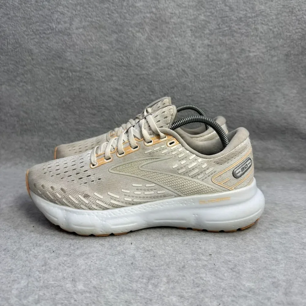 Brooks Glycerin 20 Women's Shoes Size 7.5 Beige Running Sneakers 1203691B133